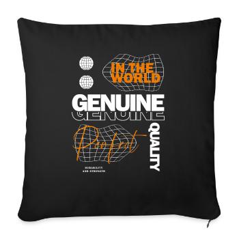Genuine Streetwear - Sofakissenbezug 45 x 45 cm - Schwarz - Vorne