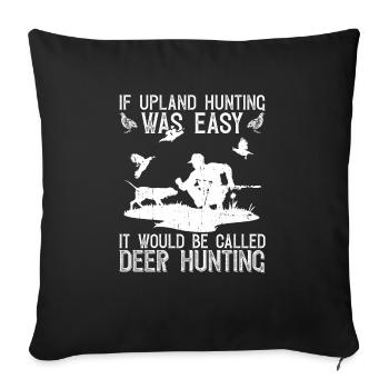 Wachteljäger - Sofa pillowcase 17,3'' x 17,3'' (45 x 45 cm) - black - Front