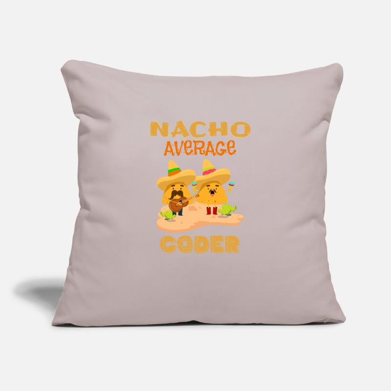 Nacho Average Coder Funny Coding Humor Joke Saying Sofa pillowcase 17,3'' x 17,3'' (45 x 45 cm)