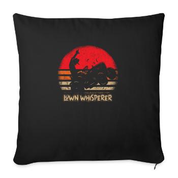 Express your love for lawn with our - Sofa pillowcase 17,3'' x 17,3'' (45 x 45 cm) - black - Front
