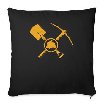 Gold Panner Hunting digging - Sofakissenbezug 45 x 45 cm - Schwarz - Vorne