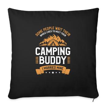 People Wait Their Whole Lives To Meet Their - Sofa pillowcase 17,3'' x 17,3'' (45 x 45 cm) - black - Front