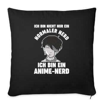 Anime - Sofakissenbezug 45 x 45 cm - Schwarz - Vorne