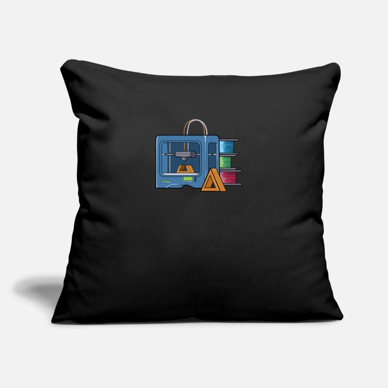 Impression 3D Impression CAD PLA Filament Impression 3D Housse de coussin décorative 45 x 45 cm