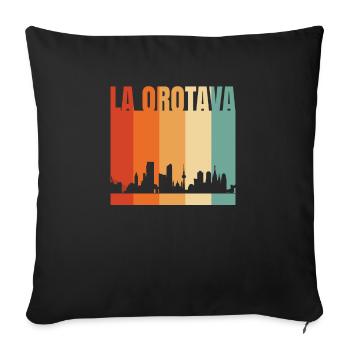 La Orotava - Sofa pillowcase 17,3'' x 17,3'' (45 x 45 cm) - black - Front