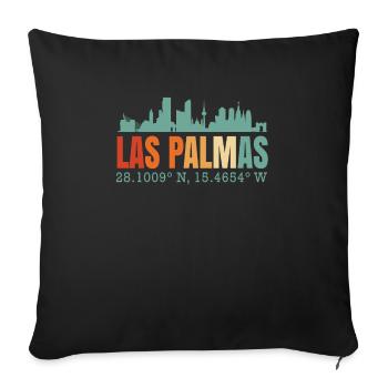Las Palmas - Sofa pillowcase 17,3'' x 17,3'' (45 x 45 cm) - black - Front