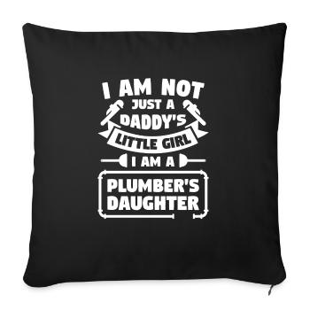I Am Not Just A Daddy's Little Girl Daughter - Sofa pillowcase 17,3'' x 17,3'' (45 x 45 cm) - black - Front