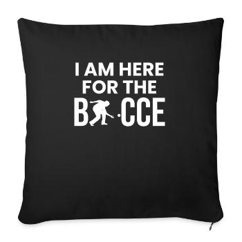 Bocce Shirt Gift Boccia Player - Sofa pillowcase 17,3'' x 17,3'' (45 x 45 cm) - black - Front