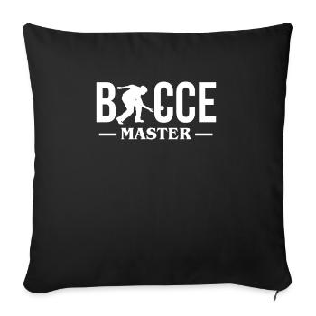 Bocce Master Shirt Gift Boccia Player - Sofa pillowcase 17,3'' x 17,3'' (45 x 45 cm) - black - Front