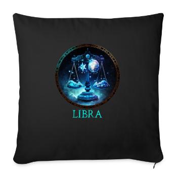 Adoptez votre identité Libra: Libra Pride Zodiac - Housse de coussin décorative 45 x 45 cm - noir - Devant
