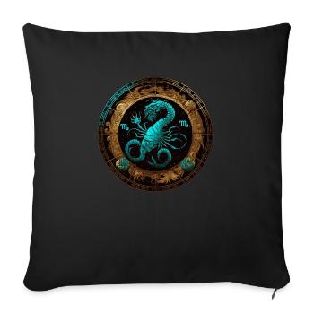 Portez votre signe du zodiaque astrologique avec fierté: Scorpion - Housse de coussin décorative 45 x 45 cm - noir - Devant