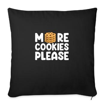 Cookies Apparel Baker Cookie Lover - Housse de coussin décorative 45 x 45 cm - noir - Devant