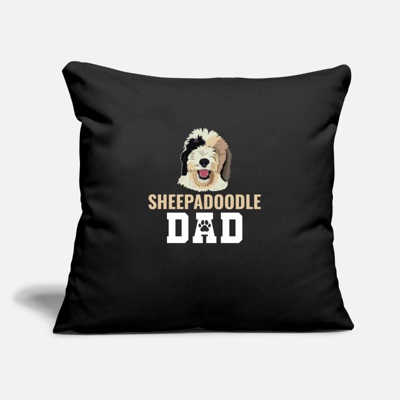 Sheepadoodle Doodle Hund Sofakissenbezug 45 x 45 cm