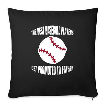 Baseball team Baseball players Baseball players - Sofa pillowcase 17,3'' x 17,3'' (45 x 45 cm) - black - Front