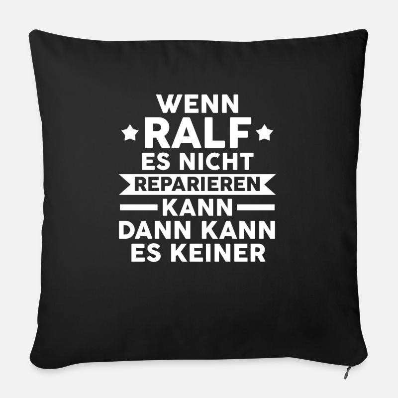 Ralf - Sofakissenbezug 45 x 45 cm - Schwarz
