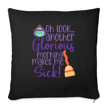 Halloween horror scary saying - Sofa pillowcase 17,3'' x 17,3'' (45 x 45 cm) - black - Front