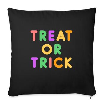Halloween horror scary saying - Sofa pillowcase 17,3'' x 17,3'' (45 x 45 cm) - black - Front