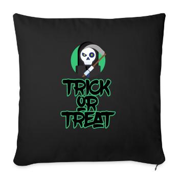 Halloween horror scary saying - Sofa pillowcase 17,3'' x 17,3'' (45 x 45 cm) - black - Front