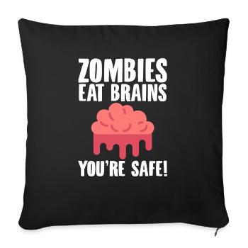 Halloween horror scary saying - Sofa pillowcase 17,3'' x 17,3'' (45 x 45 cm) - black - Front