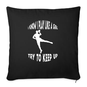 Handball Handball Player Handball Fan Handball Team - Sofa pillowcase 17,3'' x 17,3'' (45 x 45 cm) - black - Front