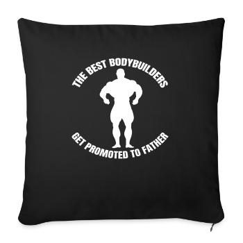 Fitness Sport Bodybuilding Athletes Fitness Sports - Sofa pillowcase 17,3'' x 17,3'' (45 x 45 cm) - black - Front