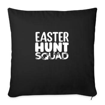 Happy Easter Rabbit Funny Easter Day - Sofa pillowcase 17,3'' x 17,3'' (45 x 45 cm) - black - Front