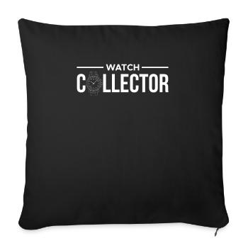 Montre Collector Chemise Cadeau Montre Collector - Housse de coussin décorative 45 x 45 cm - noir - Devant