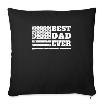 Best Dad Ever Vintage Dad - Sofa pillowcase 17,3'' x 17,3'' (45 x 45 cm) - black - Front