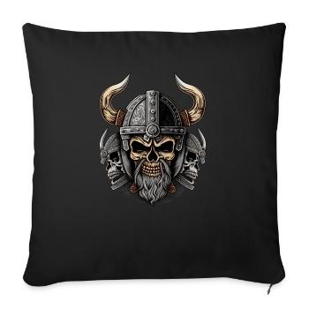 Valhalla Viking - Kanalisieren Sie Ihren inneren - Sofakissenbezug 45 x 45 cm - Schwarz - Vorne