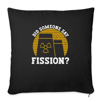 Kernkraftwerk Und Nuklearstrahlung - Sofa pillowcase 17,3'' x 17,3'' (45 x 45 cm) - black - Front