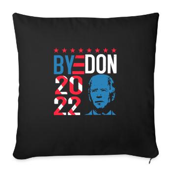 BYEDON 2022 - Housse de coussin décorative 45 x 45 cm - noir - Devant