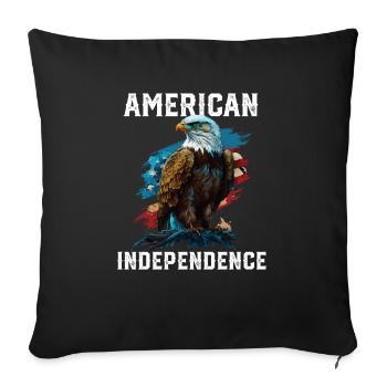 American Independence American Bald Eagle 4th of - Sofakissenbezug 45 x 45 cm - Schwarz - Vorne