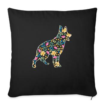 Australian Cattle Dog - Sofa pillowcase 17,3'' x 17,3'' (45 x 45 cm) - black - Front
