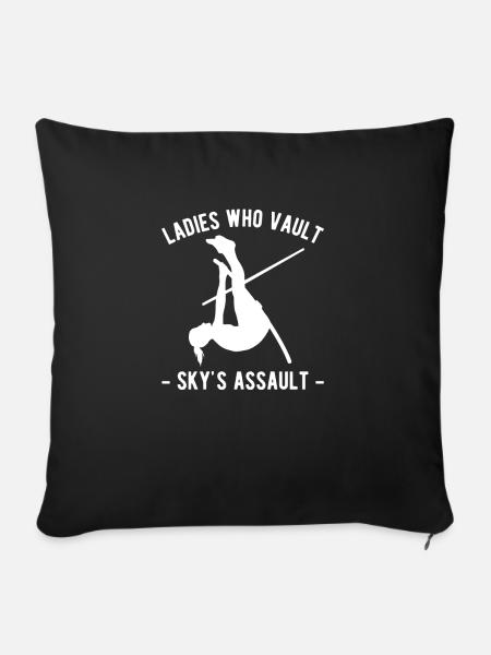 Ladies Who Vault Sky´s Assault - Sofakissenbezug 45 x 45 cm - Schwarz