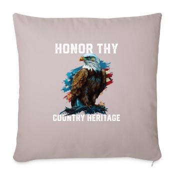 Honor Thy Country Heritage American Bald Eagle - Sofakissenbezug 45 x 45 cm - helles Taupe - Vorne