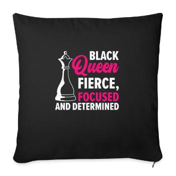 International Women's Day African American Black - Sofa pillowcase 17,3'' x 17,3'' (45 x 45 cm) - black - Front