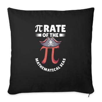 Pi Tag Pirate Mathématicien Pi Symbol Number - Housse de coussin décorative 45 x 45 cm - noir - Devant