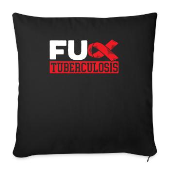 Tuberkulose-Krieger Tuberkulose-Bewusstsein - Sofakissenbezug 45 x 45 cm - Schwarz - Vorne