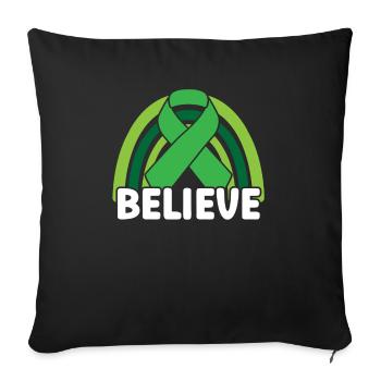 Suicide Prevention Mental Health Awareness - Sofa pillowcase 17,3'' x 17,3'' (45 x 45 cm) - black - Front
