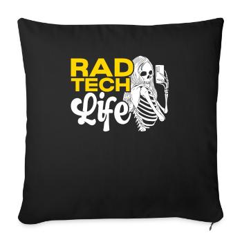 Rad Tech Röntgenradiologie Radiologie Radiologie Radiologie Radiologie - Sofakissenbezug 45 x 45 cm - Schwarz - Vorne