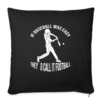 Baseball team Baseball players Baseball players - Sofa pillowcase 17,3'' x 17,3'' (45 x 45 cm) - black - Front
