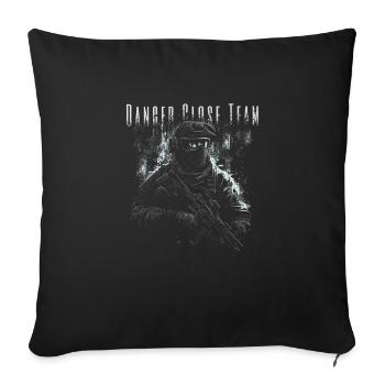Danger Close Team - Sofa pillowcase 17,3'' x 17,3'' (45 x 45 cm) - black - Front