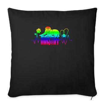 Mastiff - Sofa pillowcase 17,3'' x 17,3'' (45 x 45 cm) - black - Front