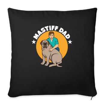 Mastiff - Sofa pillowcase 17,3'' x 17,3'' (45 x 45 cm) - black - Front