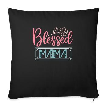 Mama - Thoughtfu Muttertag - Sofakissenbezug 45 x 45 cm - Schwarz - Vorne