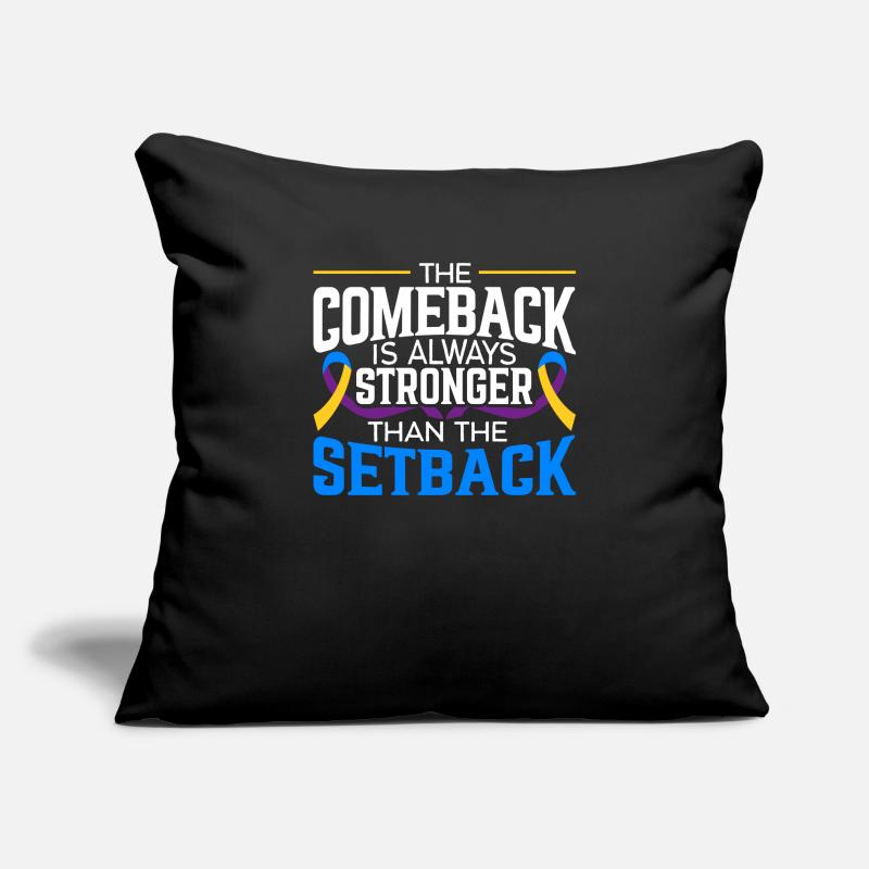 The Comeback Is Always Stronger Than The Setback Sofa pillowcase 17,3'' x 17,3'' (45 x 45 cm)