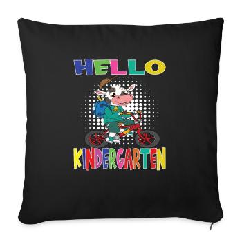 Kindergarten Child Kindergarten Gift - Sofa pillowcase 17,3'' x 17,3'' (45 x 45 cm) - black - Front