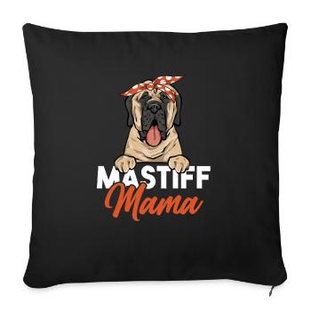 Mastiff Dog Old English Mastiff - Sofa pillowcase 17,3'' x 17,3'' (45 x 45 cm) - black - Front