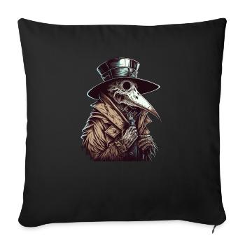 Plague Doctor - Vertrauen Sie mir, ich bin ein - Sofakissenbezug 45 x 45 cm - Schwarz - Vorne