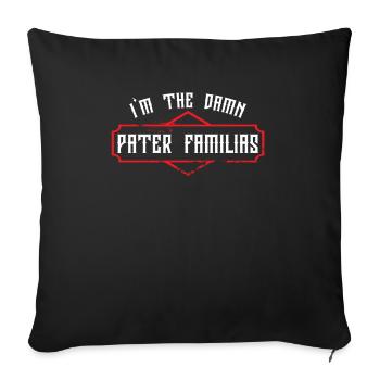 Fathers Day Papa Best Dad Ever Fatherhood Daddy - Sofa pillowcase 17,3'' x 17,3'' (45 x 45 cm) - black - Front